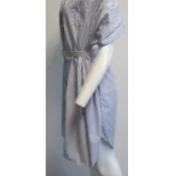 JEAN PAUL GAULTIER FEMME white/blue dress sz 40/6 - Picture 3 of 7